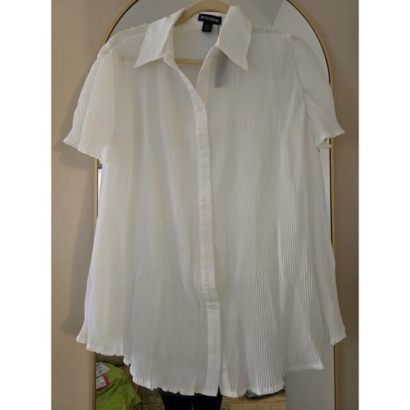 Pretty Little Thing size 8 white blouse - Picture 1 of 2